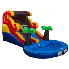 10'H Commercial Grade Compact Water Slide by Bouncer Depot