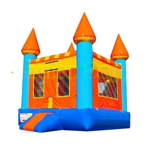 Bouncer Depot Commercial Bouncers 14'H Orange Castle by Bouncer Depot 15'H Orange Purple Castle Commercial Jumper SKU #1030