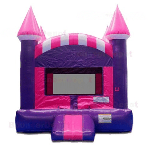 15'H Pink Purple Castle Bounce House by Bouncer Depot SKU #1083