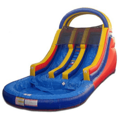 16'H High Double Lane Rainbow Water Slide by Bouncer Depot SKU# 2114