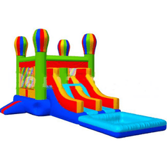15'H Double Lane Balloon Jumper Combo by Bouncer Depot