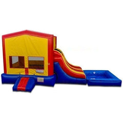 14'H Module Double Lane Slide Combo Wet/Dry by Bouncer Depot