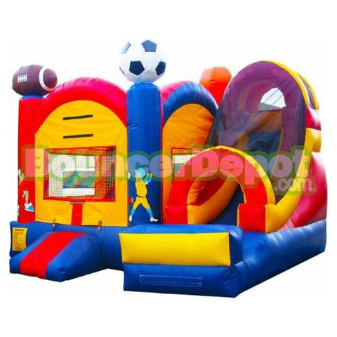 Bouncer Depot Inflatable Bouncers 14'H Sport Combo Moonwalk For Sale by Bouncer Depot 14'H Sport Combo Moonwalk For Sale by Bouncer Depot SKU# 3017D