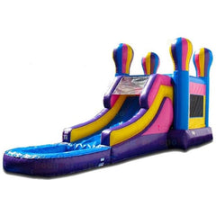15'H Compact Combo Balloon Bouncer With Pool by Bouncer Depot