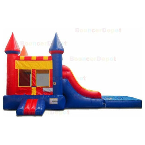 Bouncer Depot Inflatable Bouncers 15'H Compact Rainbow Castle Jumper with Pool by Bouncer Depot 781880295181 MC003P 15'H Compact Rainbow Castle Jumper Pool Bouncer Depot SKU# MC003P