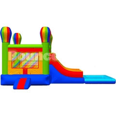 15'H Double Lane Balloon Jumper Combo by Bouncer Depot