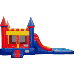 15'H Double Lane Castle Bounce House Combo by Bouncer Depot