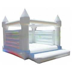 15'H White Wedding Bounce House by Bouncer Depot