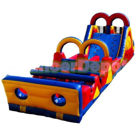 Bouncer Depot Inflatable Bouncers 18'H Double Lane Rainbow Bounce Obstacle Course by Bouncer Depot 781880220985 4022D 18'H Double Lane Rainbow Obstacle Course Bouncer Depot SKU# 4022D