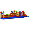 Image of 14'H Rainbow Castle Obstacle Bounce House  by Bouncer Depot SKU# 3067P