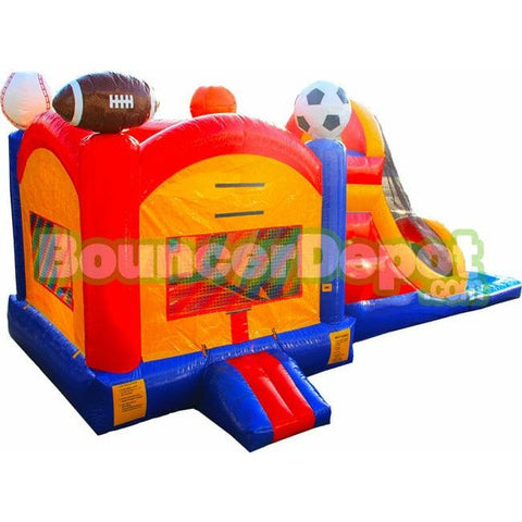 Bouncer Depot Water Parks & Slides 14'H Sports Arena Combo Jumper Slide With Pool by Bouncer Depot 781880221418 3002P 14'H Sports Arena Combo Jumper Slide w/ Pool Bouncer Depot SKU#3002P