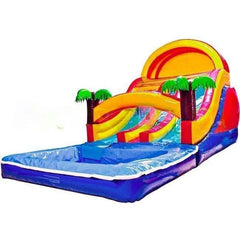 Bouncer Depot Water Parks & Slides 15 Ft Dual Water Slide by Bouncer Depot 2116 8'H Single Lane Slip N Slide With Pool by Bouncer Depot SKU#2115P