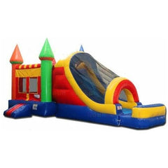 Bouncer Depot Water Parks & Slides 15'H Rainbow Castle Combo Spacewalk Sales by Bouncer Depot 15'H Rainbow Castle Combo Spacewalk Sales by Bouncer Depot SKU# 3001D