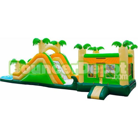 Bouncer Depot Water Parks & Slides 15'H Tropical Moon Jump Slide Combo by Bouncer Depot 781880221449 3046P 15'H Tropical Moon Jump Slide Combo by Bouncer Depot SKU# 3046P