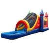 Image of Bouncer Depot Water Parks & Slides 15'H Wet Dry Rainbow Castle Combo With Pool by Bouncer Depot 781880220183 3001P 15'H Wet Dry Rainbow Castle Combo With Pool by Bouncer Depot SKU#3001P