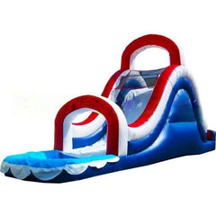 Bouncer Depot Water Parks & Slides 17'H Red White Giant Inflatable Water Slide by Bouncer Depot 781880210016 2033-Bouncer Depot 17'H Red White Giant Inflatable Water Slide by Bouncer Depot SKU#2033