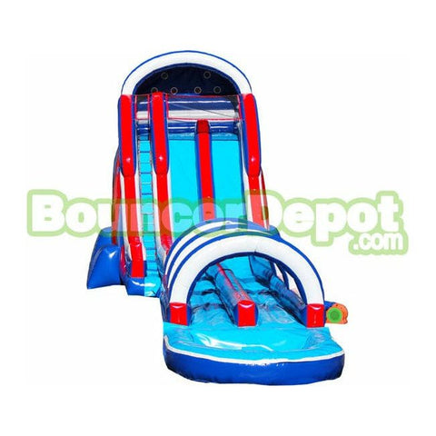 Bouncer Depot Water Parks & Slides 22'H Double Lane American Slide by Bouncer Depot 781880221203 2095-2P 22'H Double Lane American Slide by Bouncer Depot SKU# 2095-2P