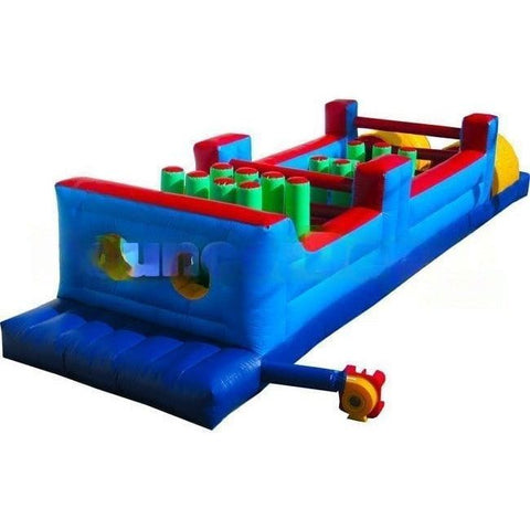 Bouncer Depot Water Parks & Slides 35 Feet Interactive Obstacle Commercial Inflatable by Bouncer Depot 781880208839 4015 15'H Inflatable Castle Water Slide by Bouncer Depot SKU#2071