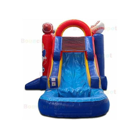 Bouncer Depot Water Slides 14'H Compact Sport Combo With Pool by Bouncer Depot 781880221302 MC009P 14'H Compact Sport Combo With Pool by Bouncer Depot SKU # MC009P