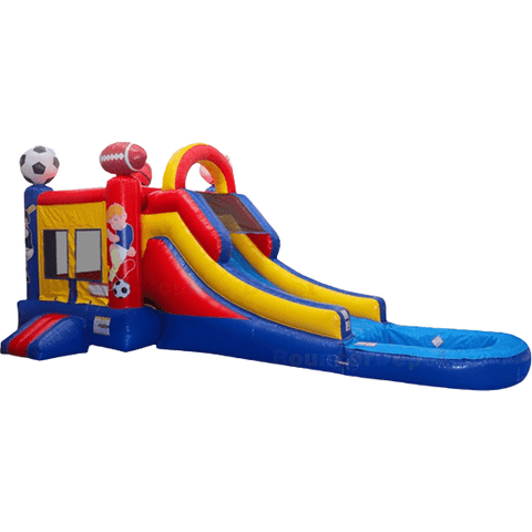 Bouncer Depot Water Slides 14'H Compact Sport Combo With Pool by Bouncer Depot 781880221302 MC009P 14'H Compact Sport Combo With Pool by Bouncer Depot SKU # MC009P