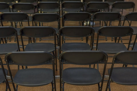 Brown Plastic Folding Chairs
