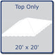 20' x 20' West Coast Frame Party Tent Top - White