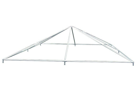 20' x 20' Premium West Coast Frame Party Tent - Red and White