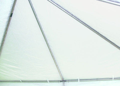 20' x 20' Premium West Coast Frame Sectional Canopy Tent, White Two-Piece Top