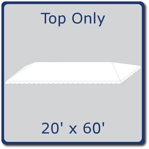 20' x 60' West Coast Frame Party Tent Top - White