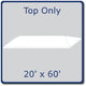 20' x 60' West Coast Frame Party Tent Top - White