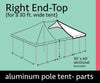 Image of 30' x 20' Grommet End Extender Pole Tent Top Only