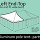 60' x 30' Rope End Extender Pole Tent Top Only