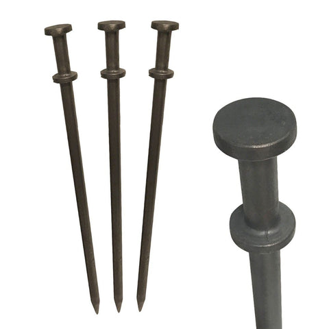 3/4" x 12" Double Head Steel Tent Stakes
