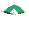 Image of 10' x 10' West Coast Frame Party Tent Top - Green and White