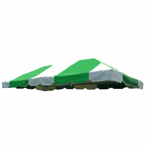 10' x 20' West Coast Frame Party Tent Top - Green and White