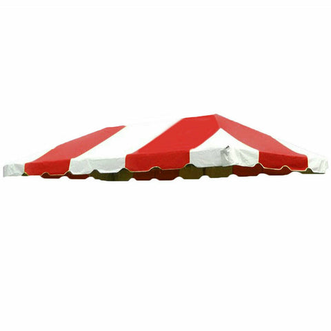 10' x 20' West Coast Frame Party Tent Top - Red and White