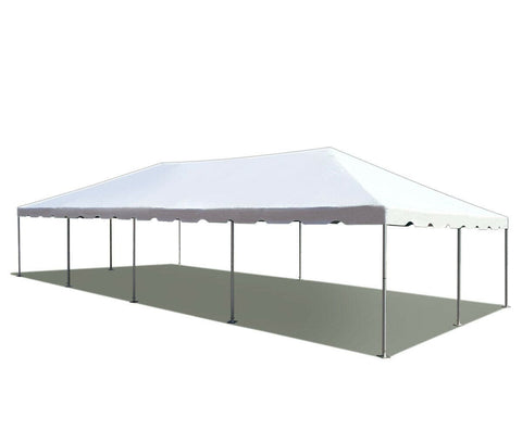 10' x 10' White PE Weekender West Coast Frame Party Tent by Party Tents