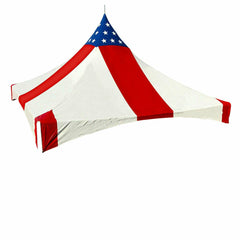10 x 10 High Peak Frame Top Only - Red, White & Blue