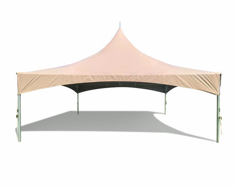 20' x 20' Premium High Peak Frame Party Tent - Beige