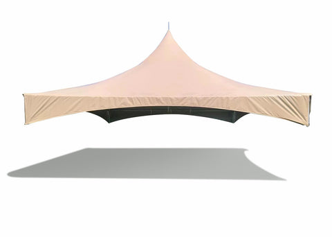 20' x 20' High Peak Frame Tent Top - Beige