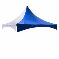 20' x 20' High Peak Frame Top Only - Solid Blue And White