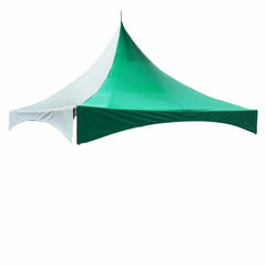 20' x 20' High Peak Frame Top Only - Solid Green And White