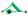 Image of 20' x 20' High Peak Frame Top Only - Striped Green and White