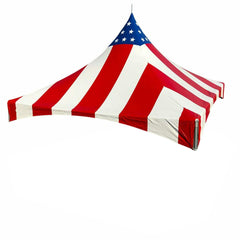 20' x 20' High Peak Frame Top Only - Red White and Blue