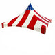 15' x 15' Red, White and Blue High Peak Frame Party Tent by Party Tents