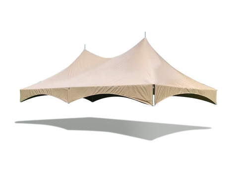 20' x 30' High Peak Frame Tent Top - Beige