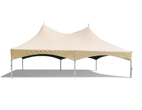 20' x 40' Premium High Peak Frame Party Tent - Beige