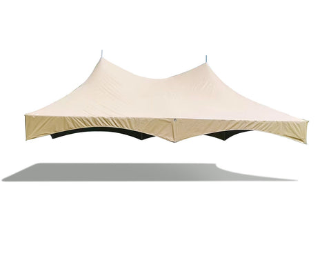 20' x 40' High Peak Frame Tent Top - Beige