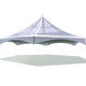 40' Clear Hexagon High Peak Frame Top Only