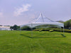 Image of 40' Hexagon Premium High Peak Frame Party Tent, Clear